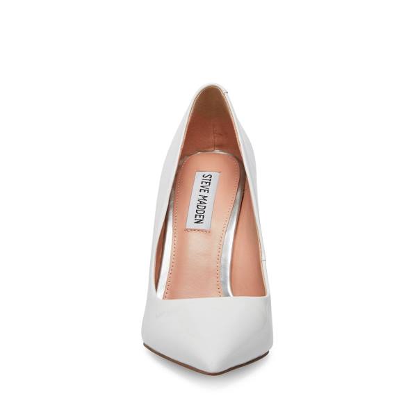 Steve Madden Vala Lak Heel Hakken Dames Wit | SM-761UQ