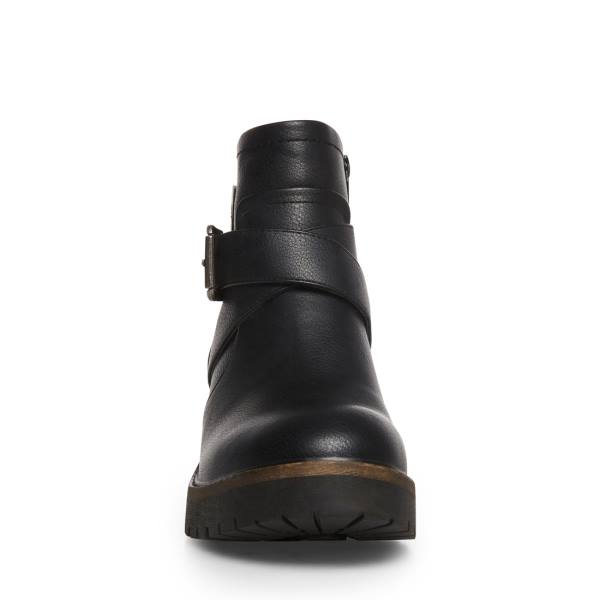 Steve Madden Vanessah Enkellaarsjes Dames Zwart | SM-602IP