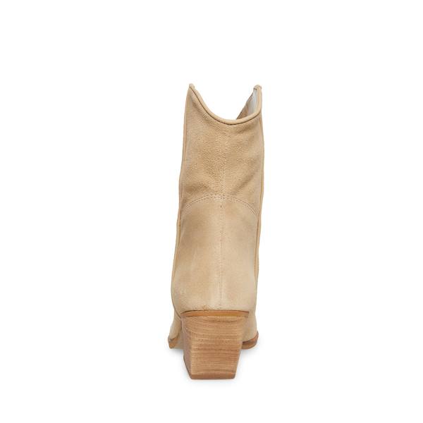 Steve Madden Wolfer Tan Suede Enkellaarsjes Dames Bruin | SM-705HW