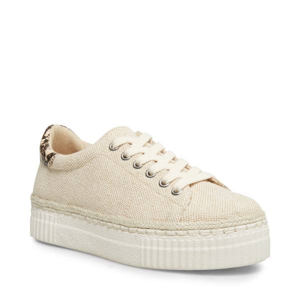 Steve Madden Zelena Tan Sneakers Dames Bruin | SM-052HQ