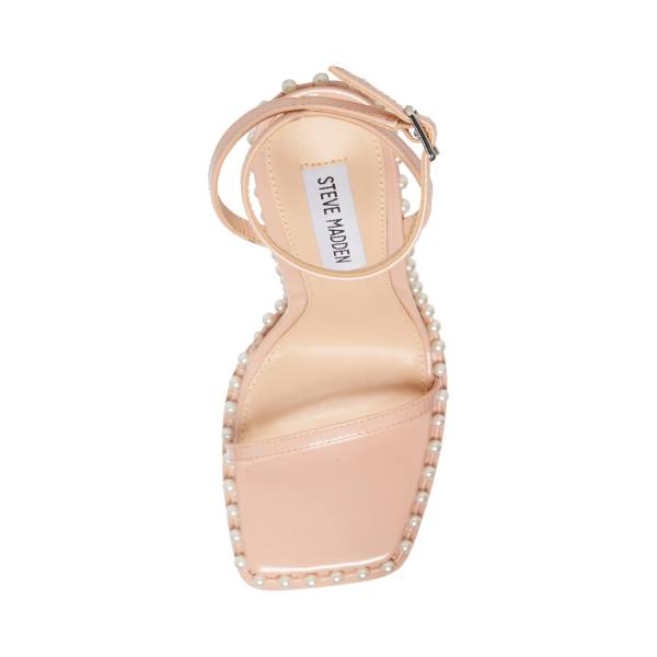 Steve Madden Zelle-p Blush Lak Heel Hakken Dames Roze | SM-476XK