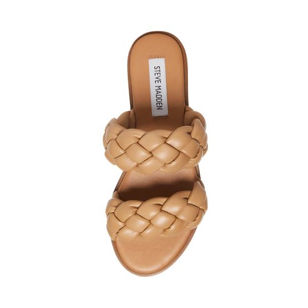 Steve Madden Zeren Tan Sandalen Dames Bruin | SM-408AE