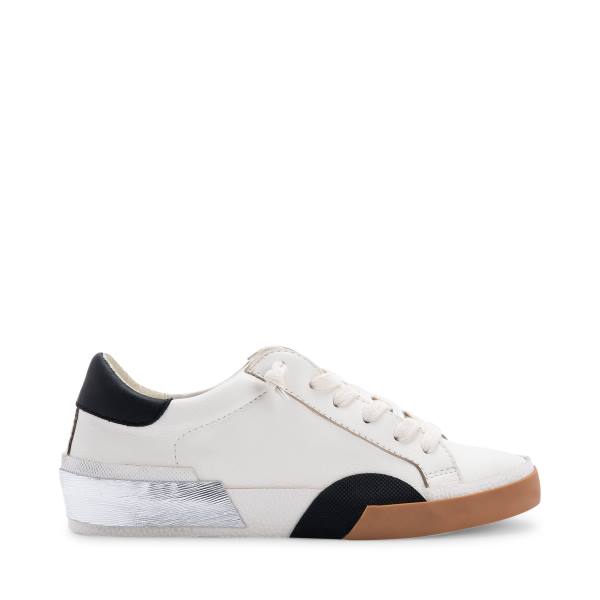 Steve Madden Zina Sneakers Dames Wit Zwart | SM-960FH