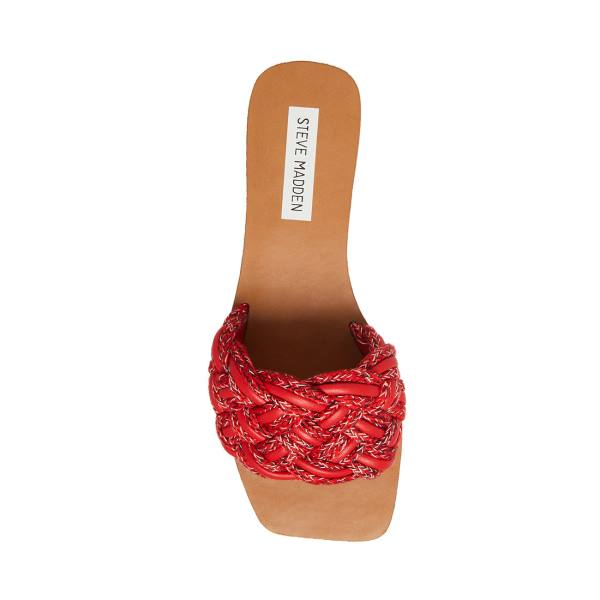 Steve Madden Zorya Sandalen Dames Rood | SM-329TD