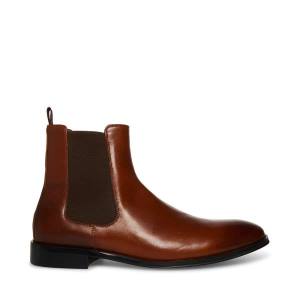 Steve Madden Adamo Leren Laarzen Heren Bruin | SM-306IR