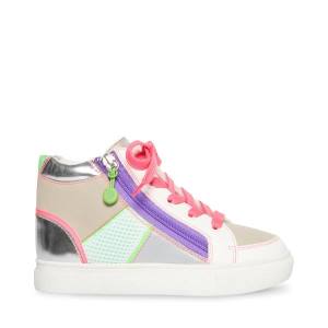 Steve Madden Alaylaa Sneakers Kinderen Wit Gekleurd | SM-796FN