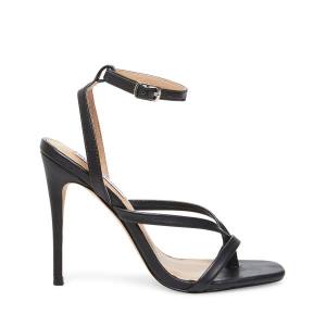 Steve Madden Amada Leren Heel Hakken Dames Zwart | SM-213UD