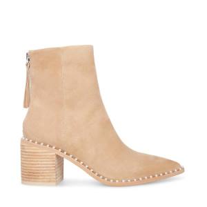 Steve Madden Aquarius Tan Suede Enkellaarsjes Dames Bruin | SM-018ZC