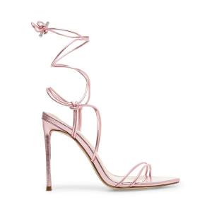 Steve Madden Badgirl Metallic Heel Hakken Dames Roze Metal | SM-975KW