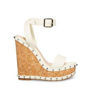 Steve Madden Behati Bone Sandalen Dames Beige | SM-378QF