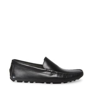 Steve Madden Bergamo Leren Loafers Heren Zwart | SM-394SV