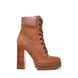 Steve Madden Beso Nubuck Enkellaarsjes Dames Bruin | SM-625EP