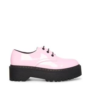 Steve Madden Brenton Lak Loafers Dames Roze | SM-918BF