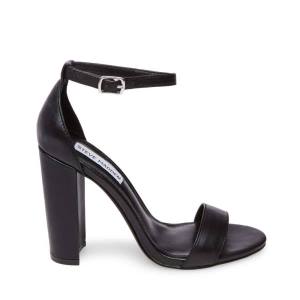 Steve Madden Carrson Leren Heel Hakken Dames Zwart | SM-528MF