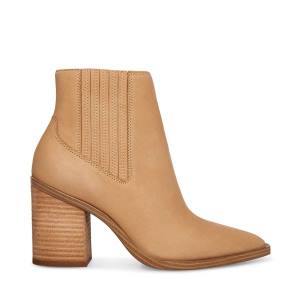 Steve Madden Catreena Tan Nubuck Enkellaarsjes Dames Bruin | SM-679RN