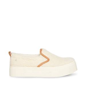 Steve Madden Cosmo-s Natural Sneakers Dames Beige | SM-378JP