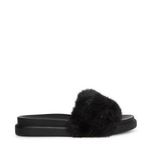 Steve Madden Delphina Slippers Dames Zwart | SM-472HK