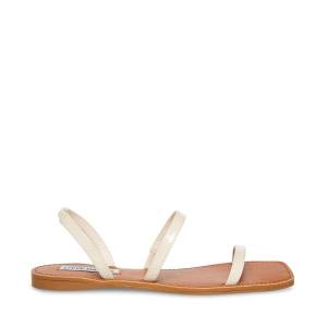 Steve Madden Direct Bone Lak Sandalen Dames Beige | SM-569BQ