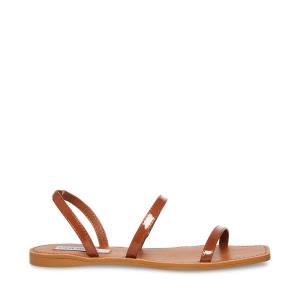 Steve Madden Direct Cognac Lak Sandalen Dames Bruin | SM-406BR