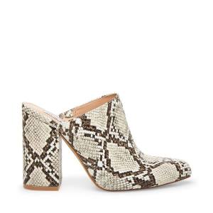 Steve Madden Ditty Snake Heel Hakken Dames Zwart Wit Slangenprint | SM-401QX