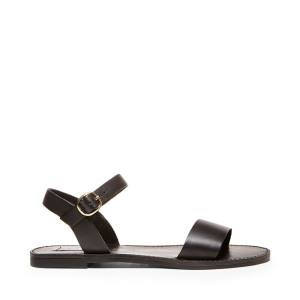 Steve Madden Donddi Leren Sandalen Dames Zwart | SM-613QB