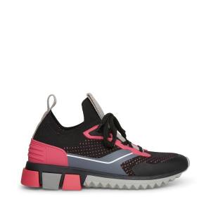 Steve Madden Dribble Sneakers Dames Zwart Gekleurd | SM-980HF