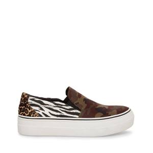 Steve Madden Getaway Camo Sneakers Dames Camo Gekleurd | SM-685RF