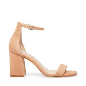 Steve Madden Gracelynn Camel Nubuck Heel Hakken Dames Bruin | SM-483YU