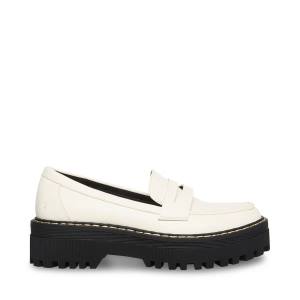 Steve Madden Haazel Ivory Loafers Dames Wit | SM-536FR