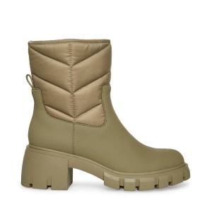 Steve Madden Haldan Enkellaarsjes Dames Groen | SM-264CJ