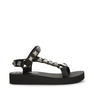 Steve Madden Henley-s Sandalen Dames Zwart | SM-710LC