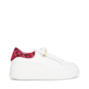 Steve Madden Ibby Fuschia Sneakers Dames Wit | SM-201YX