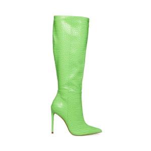 Steve Madden Idina Crocodile Laarzen Dames Groen | SM-082QR