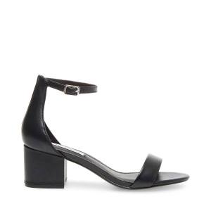 Steve Madden Irenee Leren Heel Hakken Dames Zwart | SM-691RB