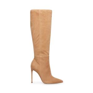 Steve Madden Izetta Taupe Suede Laarzen Dames Grijs Bruin | SM-175LO