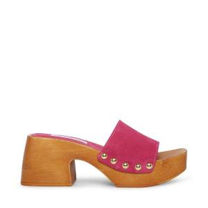 Steve Madden Izzy Suede Sandalen Dames Roze | SM-956KL