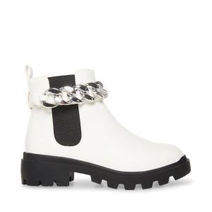 Steve Madden Jamuletc Enkellaarsjes Kinderen Wit | SM-983LN