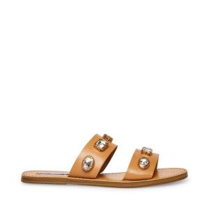 Steve Madden Jem Tan Sandalen Dames Bruin Gekleurd | SM-894DS