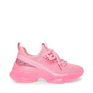 Steve Madden Jmaxima Neon Sneakers Kinderen Roze | SM-349HC