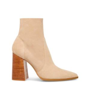 Steve Madden Julina Taupe Suede Enkellaarsjes Dames Grijs Bruin | SM-321LY