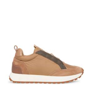 Steve Madden Keyan Taupe Sneakers Dames Grijs Bruin Gekleurd | SM-247KE