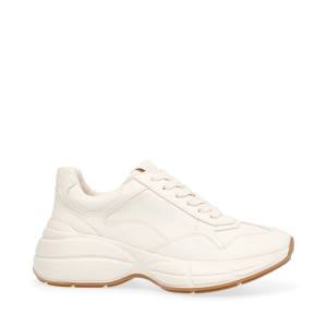 Steve Madden Leader Bone Sneakers Dames Beige | SM-458LP