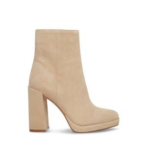 Steve Madden Main Sand Suede Enkellaarsjes Dames Bruin | SM-830FR