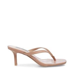 Steve Madden Melrose Tan Leren Heel Hakken Dames Bruin | SM-062FW