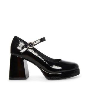 Steve Madden Mingle Lak Heel Hakken Dames Zwart | SM-276BO