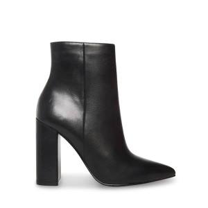 Steve Madden Noticed Leren Enkellaarsjes Dames Zwart | SM-814LX