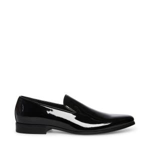 Steve Madden Parigi Lak Loafers Heren Zwart | SM-473KT