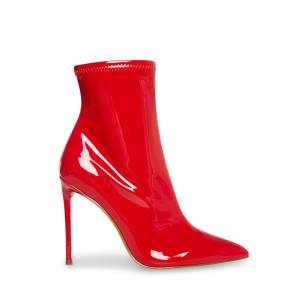 Steve Madden Posse Lak Enkellaarsjes Dames Rood | SM-485JA