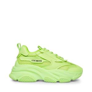 Steve Madden Possession Lime Sneakers Dames Lichtgroen | SM-019PT