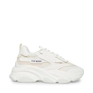 Steve Madden Possession Sneakers Dames Wit | SM-915NI